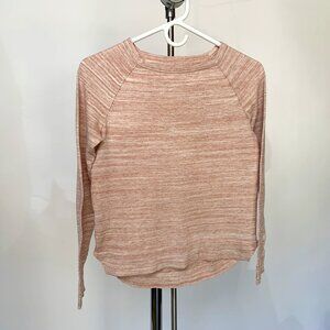 Lou & Grey lightweight marled pink sweater — XS